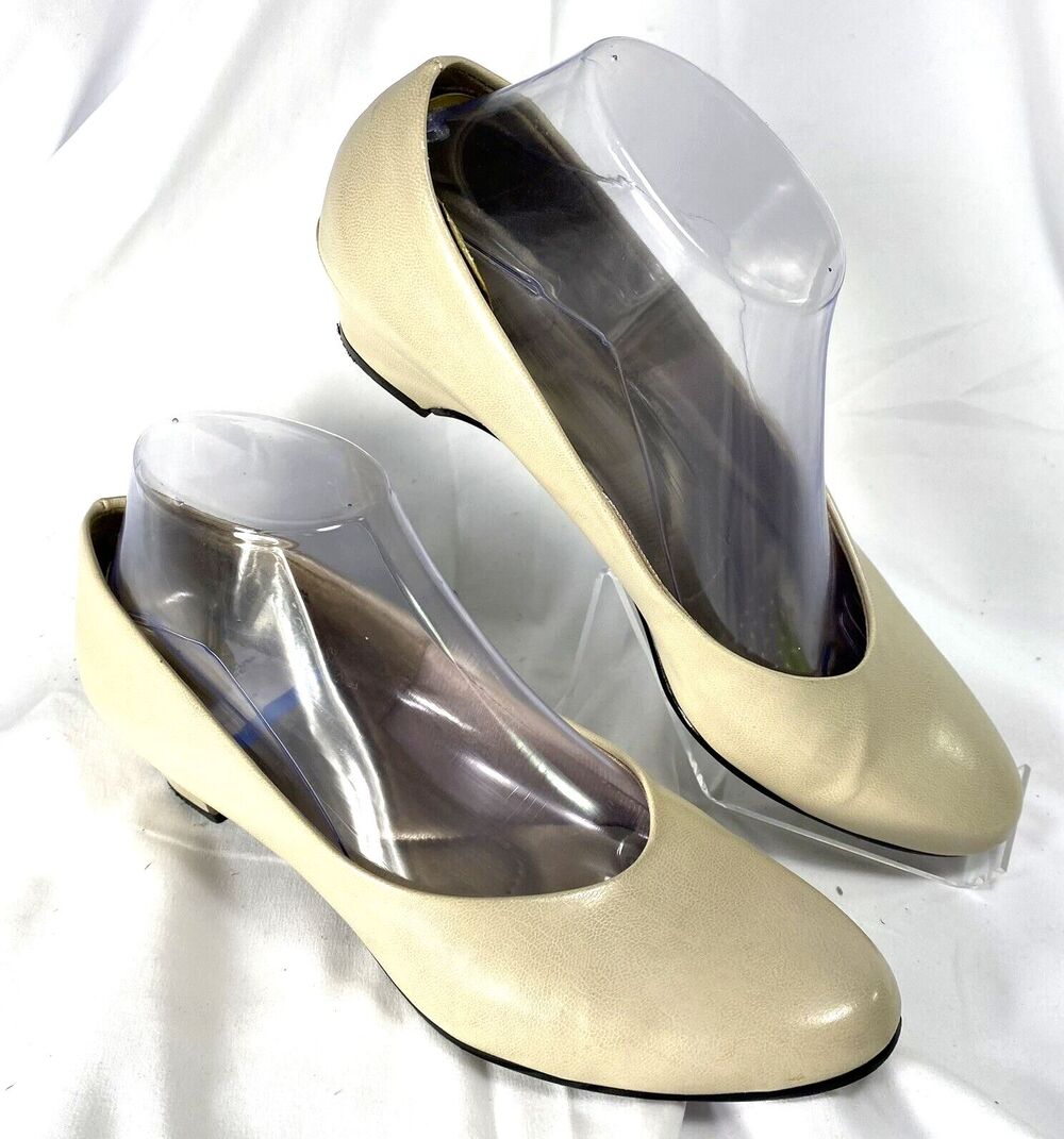 Hush Puppies Soft Style Angel Ii Ivory Pumps Womens Heels Size 8.5 N H79652